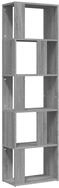 vidaXL B&uuml;cherregal, Buchregal Grau Sonoma 45x24x160 cm Holzwerkstoff