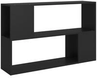 vidaXL B&uuml;cherregal, Buchregal Schwarz 100x24x63 cm Holzwerkstoff