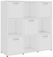 vidaXL B&uuml;cherregal NA B&uuml;cherregal Wei&szlig; 90x30x90 cm Spanplatte