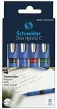 Schneider Tintenroller One Hybrid C 03, (4-tlg), Strichst&auml;rke: 0,3 mm,