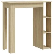 vidaXL Esstisch, Bartisch mit Regal Sonoma-Eiche 102x50x103,5 cm Holzwerkstoff