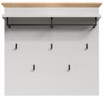 trendteam Garderobenpaneel Landside grau, Garderobe Kleiderstange Kleiderhaken