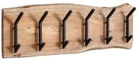 Wohnling Garderobenpaneel Wandgarderobe Holz Metall 100 cm Garderobe Flur...