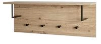 HAKU Garderobenst&auml;nder PARMA 8 Garderobe - eiche-schwarz - MDF, Metall - H....
