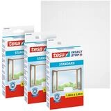 tesa Fliegengitter-Gewebe f&uuml;r Fenster - Insektenschutz - 100 x 100 cm, (Packung,