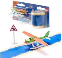 SIEPER Modellflugzeug siku Wasserflugzeug mit Tape gr&uuml;n/orange