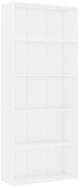 vidaXL B&uuml;cherregal, Buchregal 5 F&auml;cher Wei&szlig; 80x30x189 cm Holzwerkstoff