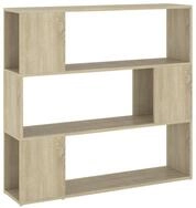 vidaXL B&uuml;cherregal, Buchregal Raumteiler Sonoma-Eiche 100x24x94 cm