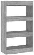 vidaXL Regal NA Standregal B&uuml;cherregal Raumteiler Grau Sonoma 60x30x103 cm...