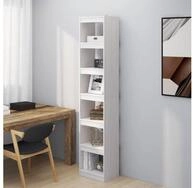vidaXL Regal NA B&uuml;cherregal Raumteiler Wei&szlig; 40x30x199 cm Massivholz Kiefer