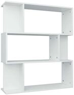 vidaXL B&uuml;cherregal B&uuml;cherregal/Raumteiler Wei&szlig; 80x24x96 cm Holzwerkstoff,...