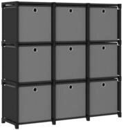 vidaXL Mehrzweckregal 9 Wrfel W&uuml;rfelregal Mehrzweckregal mit Boxen 9 F&auml;cher...