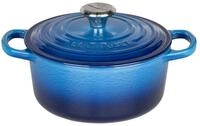 LE CREUSET Br&auml;ter Signature Gusseisen-Br&auml;ter blau &Oslash; 18 cm