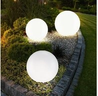 etc-shop LED Kugelleuchte, LED-Leuchtmittel fest verbaut, Warmwei&szlig;, 3er Set LED