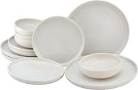 CreaTable Tafelservice Uno (12-tlg), 4 Personen, Steinzeug, Teller Set, weiche,