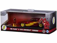 JADA Modellauto Modellauto H.R.DC The Flash Chevy Camaro mit Figur 1:32...