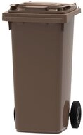 PROREGAL&reg; M&uuml;lltrennsystem M&uuml;lltonne, 120 Liter, HxBxT 97,4x47,9x55,5cm, Braun