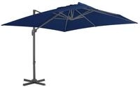 vidaXL Sonnenschirm Ampelschirm mit Aluminium-Mast 3x3 cm Azurblau