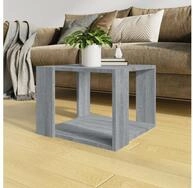 vidaXL Couchtisch, Couchtisch Grau Sonoma 40x40x30 cm Holzwerkstoff