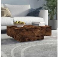 vidaXL Couchtisch vidaXL Couchtisch R&auml;uchereiche 90x60x31 cm Holzwerkstoff