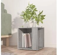 vidaXL Bartisch, Beistelltisch Grau Sonoma 33x33x34,5 cm Holzwerkstoff