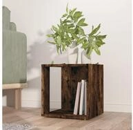 vidaXL Bartisch, Beistelltisch R&auml;uchereiche 33x33x34,5 cm Holzwerkstoff