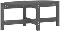 vidaXL Couchtisch Couchtisch Grau 87x48x35 cm Massivholz Kiefer (1-St)