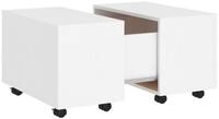 vidaXL Ablagetisch, Couchtisch Wei&szlig; 60x60x38 cm Holzwerkstoff