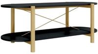 vidaXL Ablagetisch, Couchtisch Schwarz 110x48x40 cm Holzwerkstoff