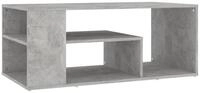 vidaXL Ablagetisch, Couchtisch Betongrau 100x50x40 cm Holzwerkstoff