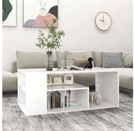 vidaXL Couchtisch vidaXL Couchtisch Wei&szlig; 100x50x40 cm Holzwerkstoff