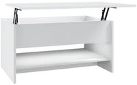 vidaXL Couchtisch Couchtisch Wei&szlig; 80x50x40 cm Holzwerkstoff (1-St)