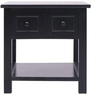 vidaXL Beistelltisch, Ablagetisch Schwarz 40x40x40 cm Paulownia Holz