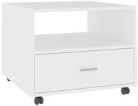 vidaXL Ablagetisch, Couchtisch Wei&szlig; 55x55x40 cm Holzwerkstoff
