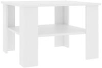 vidaXL Ablagetisch, Couchtisch Wei&szlig; 60x60x42 cm Holzwerkstoff
