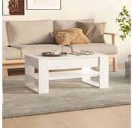 vidaXL Couchtisch vidaXL Couchtisch Wei&szlig; 102x55x45 cm Holzwerkstoff