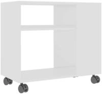 vidaXL Beistelltisch, Ablagetisch Wei&szlig; 70x35x55 cm Holzwerkstoff