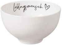 Villeroy & Boch Schale Bol 14 cm Statement Lieblingsmensch, Premium Porcelain
