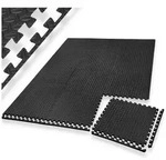 tectake Bodenschutzmatte Schutzmattenset, 24er Set mit 48 Randst&uuml;cken,...