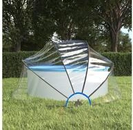 vidaXL Pool&uuml;berdachung, Pool-Kuppel Rund 315x158 cm PVC