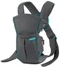Infantino BKids Babytrage Swift Classic - Grau, Baby Bauchtrage ab Geburt von 3,6 -