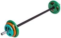 GORILLA SPORTS Hantel-Set Langhantelset Aerobic Gummi Gripper