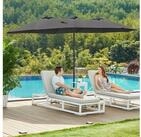 SONGMICS Sonnenschirm, LxB: 460x270 cm, extra gro&szlig;er Doppelsonnenschirm,UPF 50+,mit