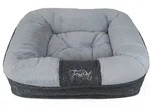 TrendPet Tierbett Hundebett "LunaLounge" Grau, 100% Polyester, in3 Gr&ouml;&szlig;en