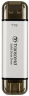 Transcend External SSD, ESD310S, USB 10Gbps, Type C/A,Silver TS1TESD310S...