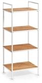 Zeller Present Badregal zeller Standregal mit 4 B&ouml;den LBH 39x33x95 cm wei&szlig;...