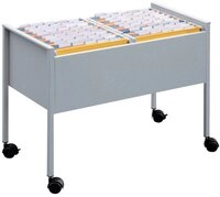 DURABLE Rollwagen DURABLE 3082 H&auml;ngemappenwagen ECONOMY DUO 100 A4 - silber