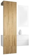 Vladon Garderoben-Set Carlton Set 2, (Wandgarderobe bestehend aus, ​ 1...