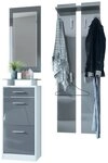 Vladon Garderoben-Set Loret V2, (Garderobe Set bestehend aus 1 Schuhschrank, 1