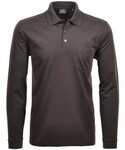 RAGMAN Langarm-Poloshirt RAGMAN Herren Poloshirt Langarm Polokragen Baumwollmix Mokka